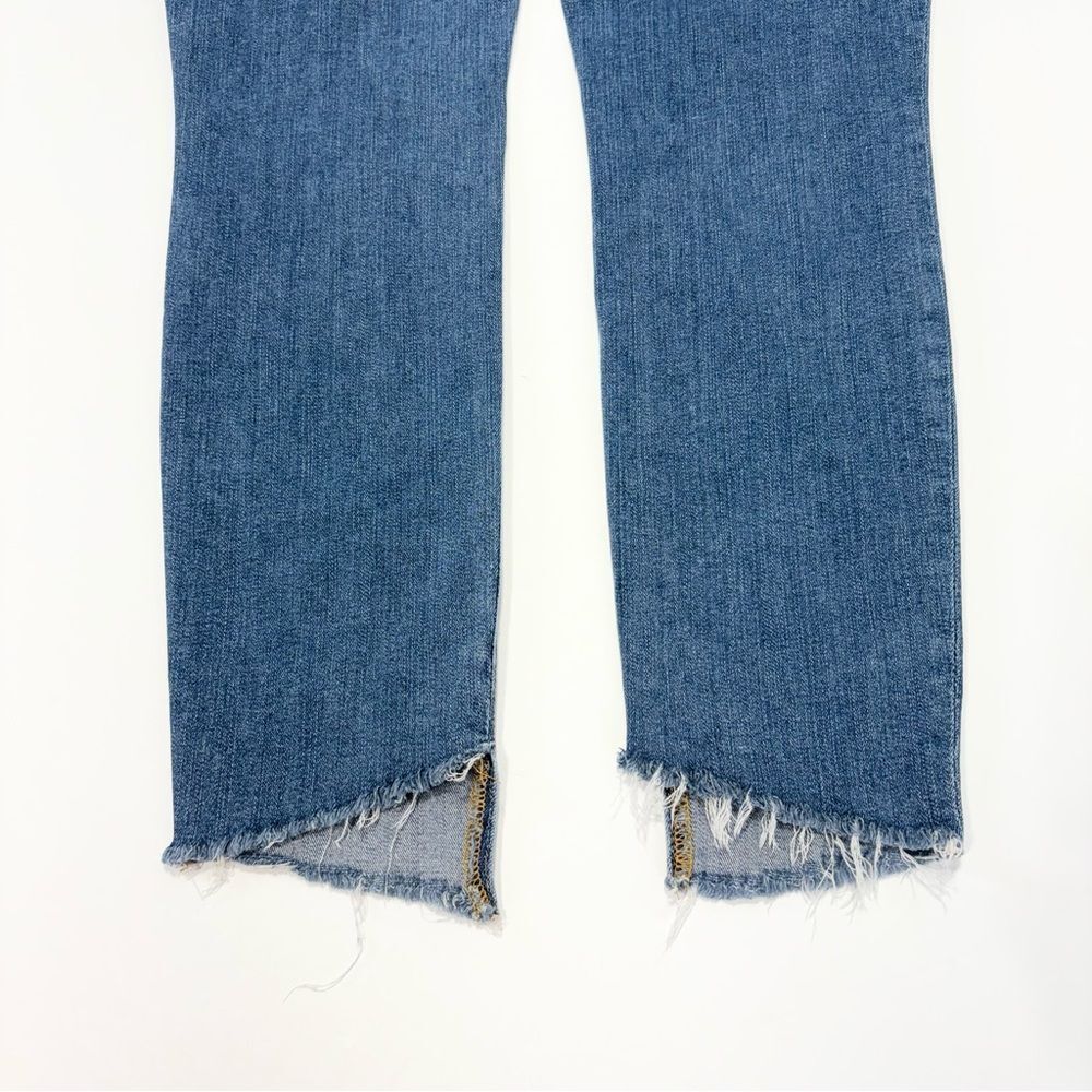 Frame Le High Skinny Crop Jeans Size 30 Arenas Wash Step Fray Hem Distressed - Picture 9 of 12